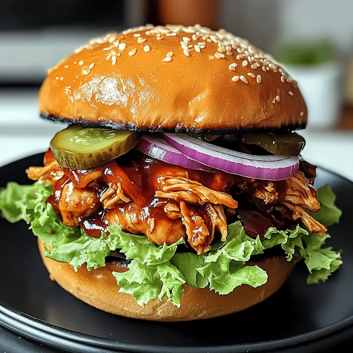 Z pulled Chicken Burger: Saftiges BBQ Vergnügen