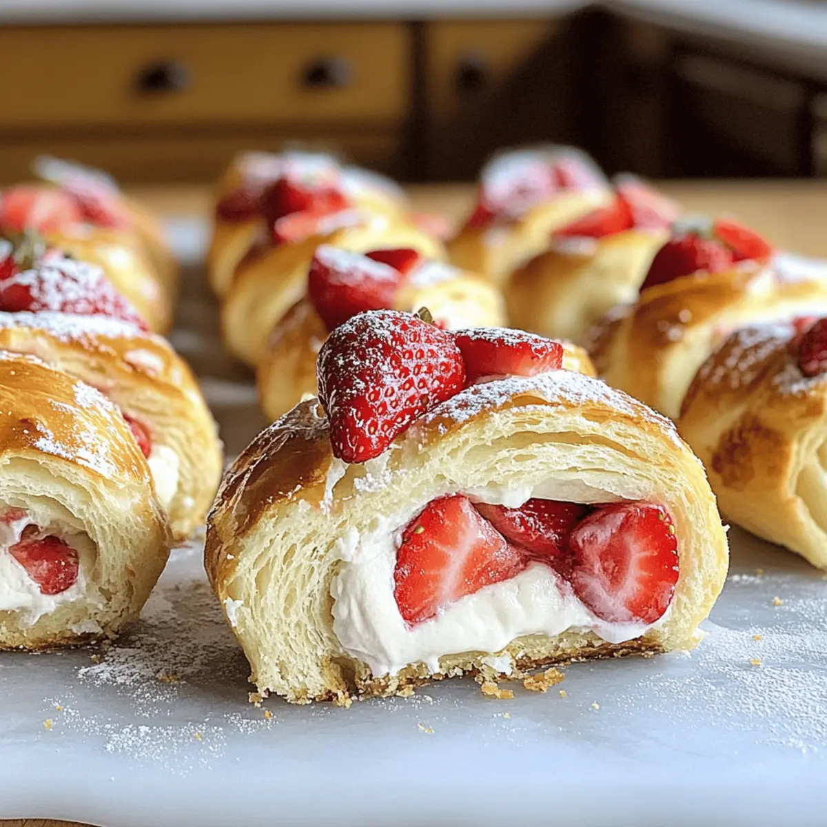 Sweet Strawberry Cheesecake Rolls für jeden Anlass