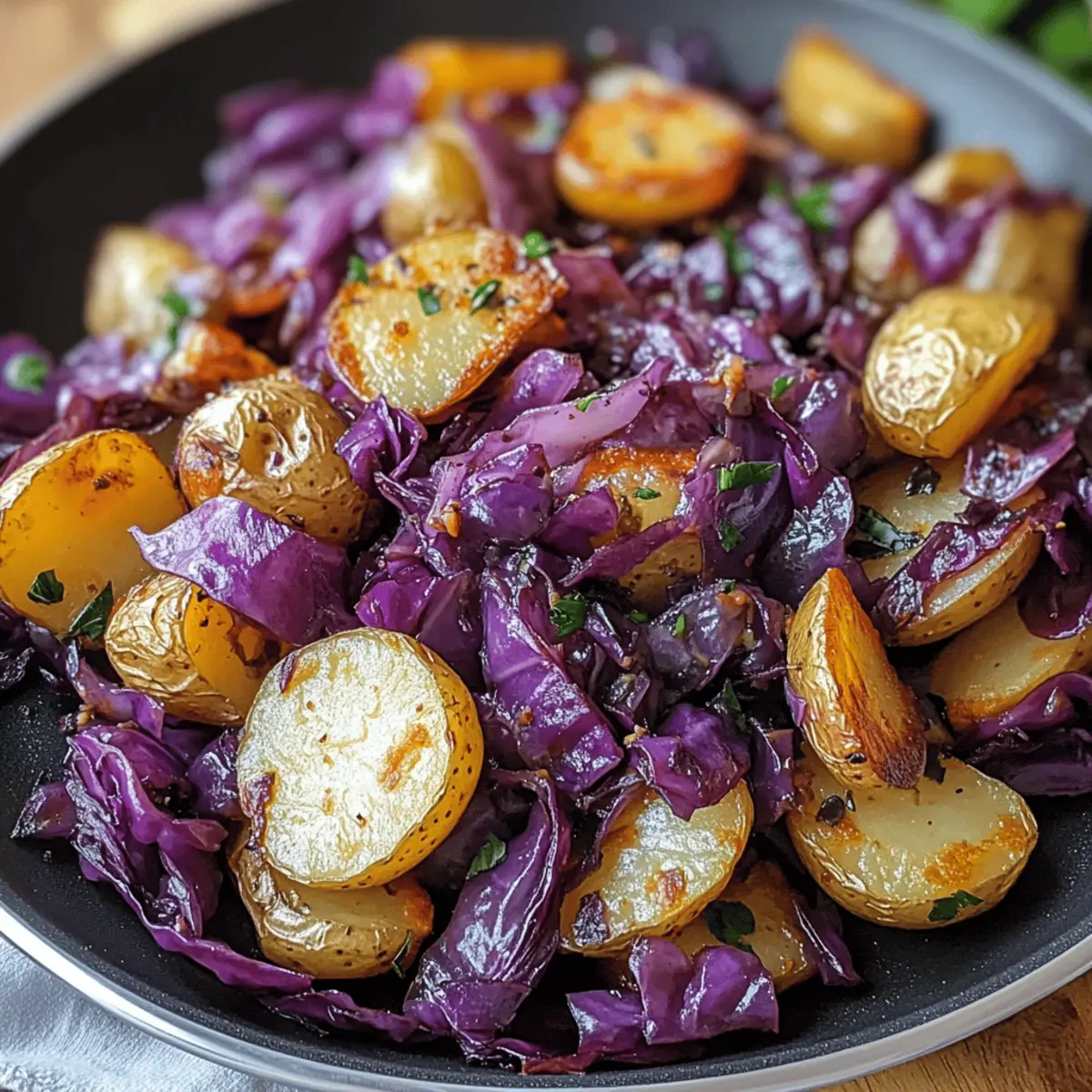 Rotkohl Pfanne mit Kartoffeln – Ein herzhaftes Wohlfühlessen