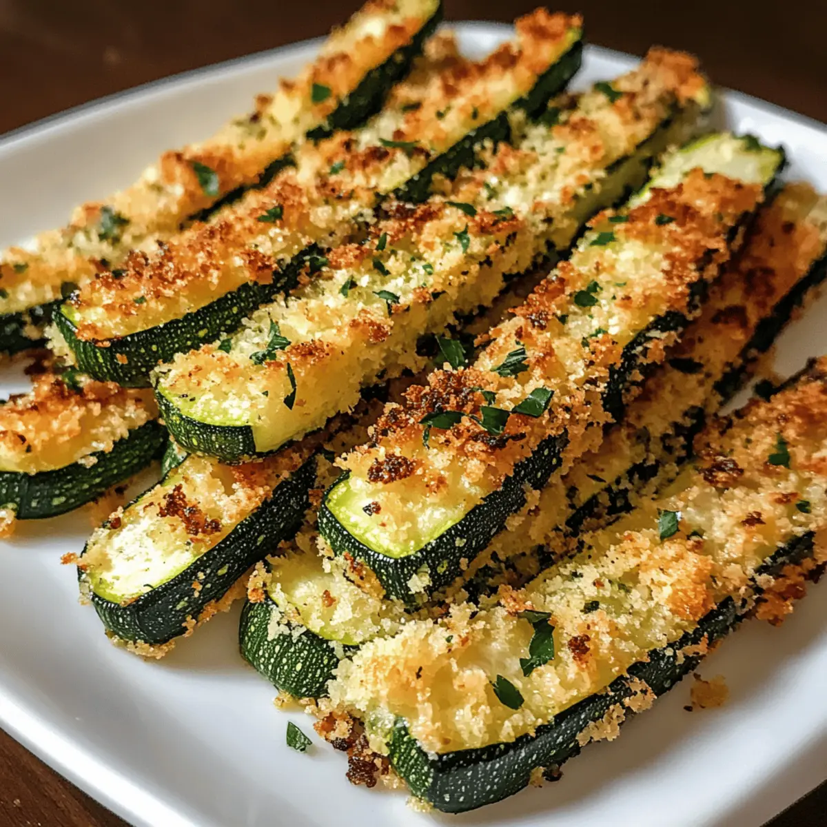 Knusprige Heißluftfritteuse Knoblauch Parmesan Zucchini Pommes