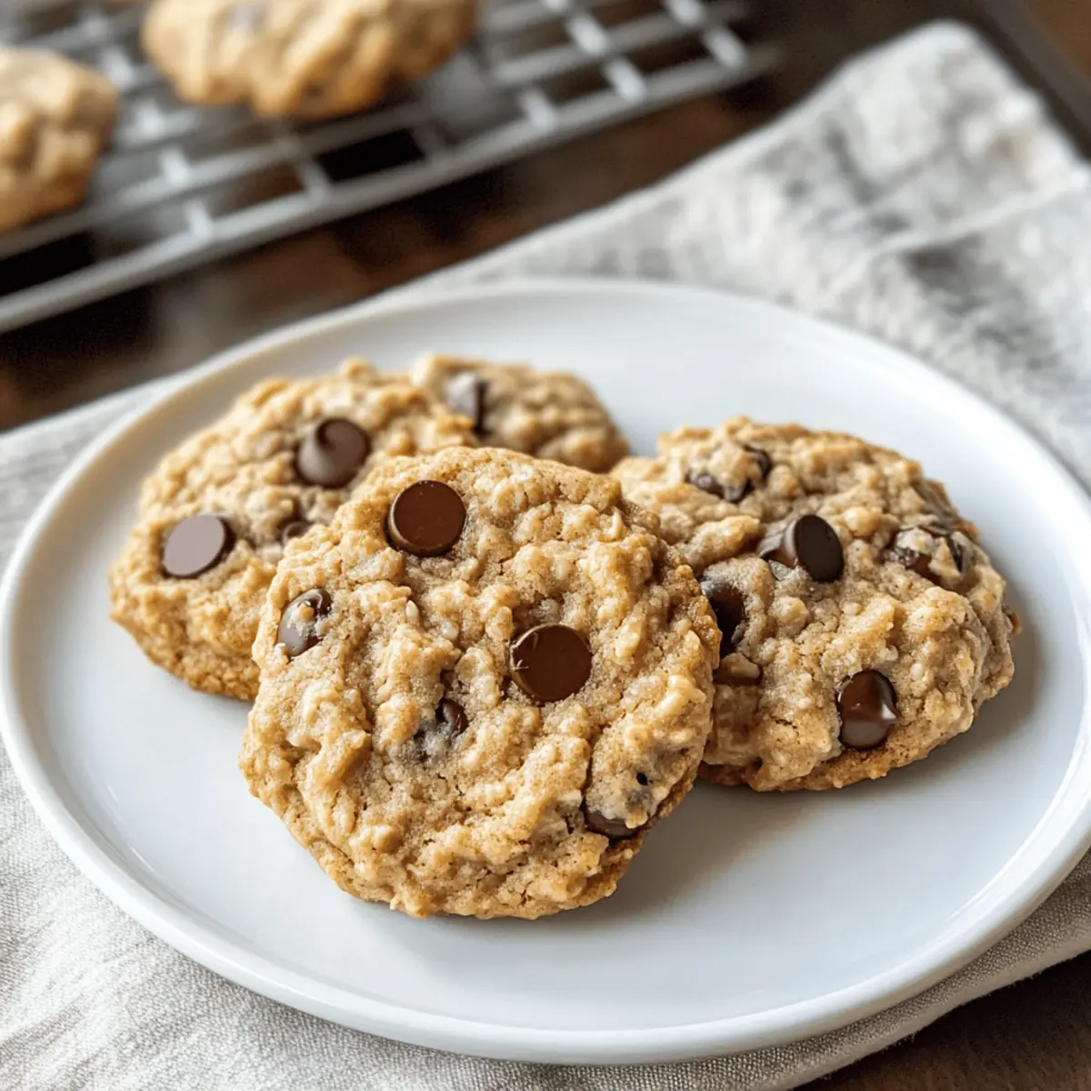 Erdnussbutter Haferkekse mit Schokoladenstückchen Rezept