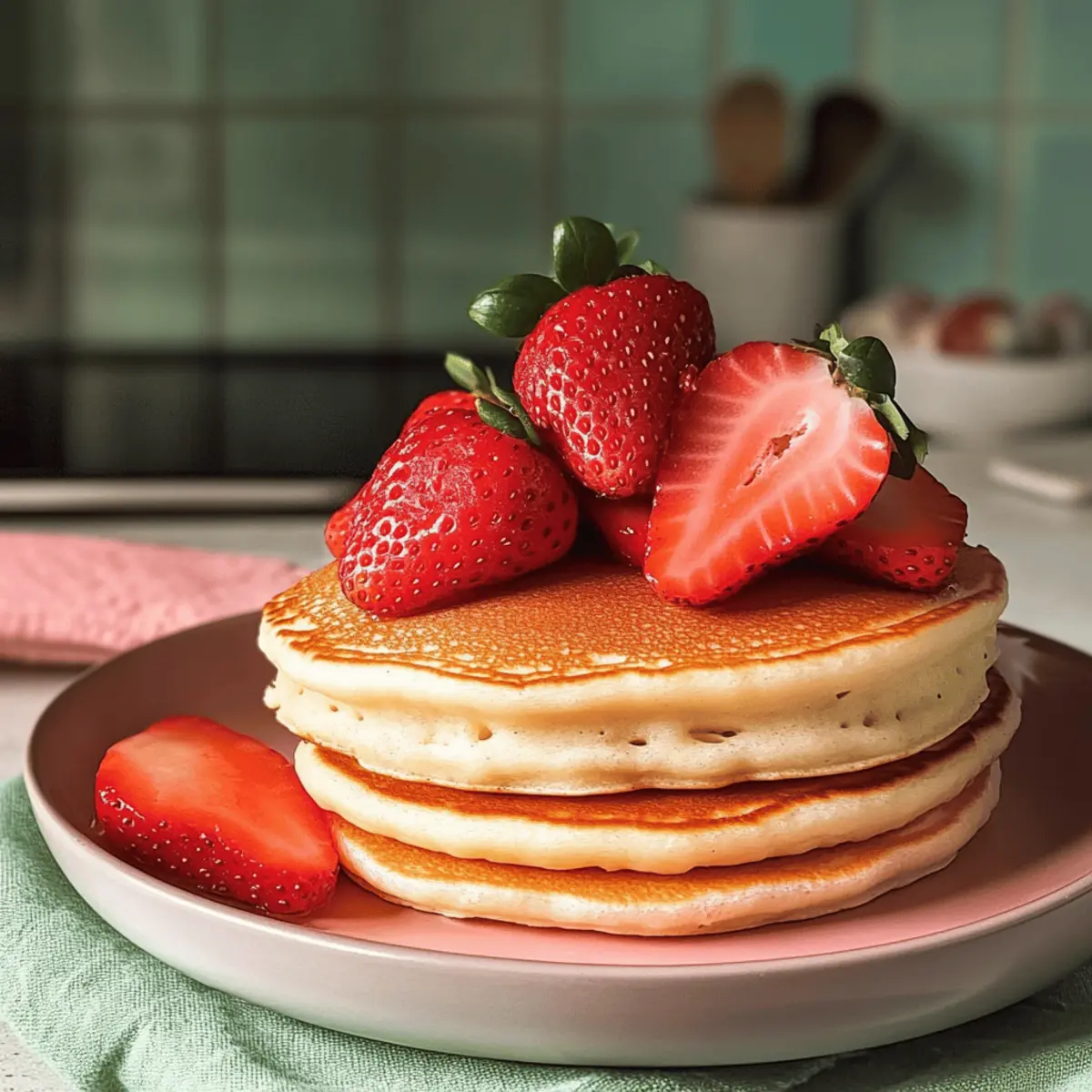 Erdbeeren Pfannkuchen für den perfekten Start in den Tag