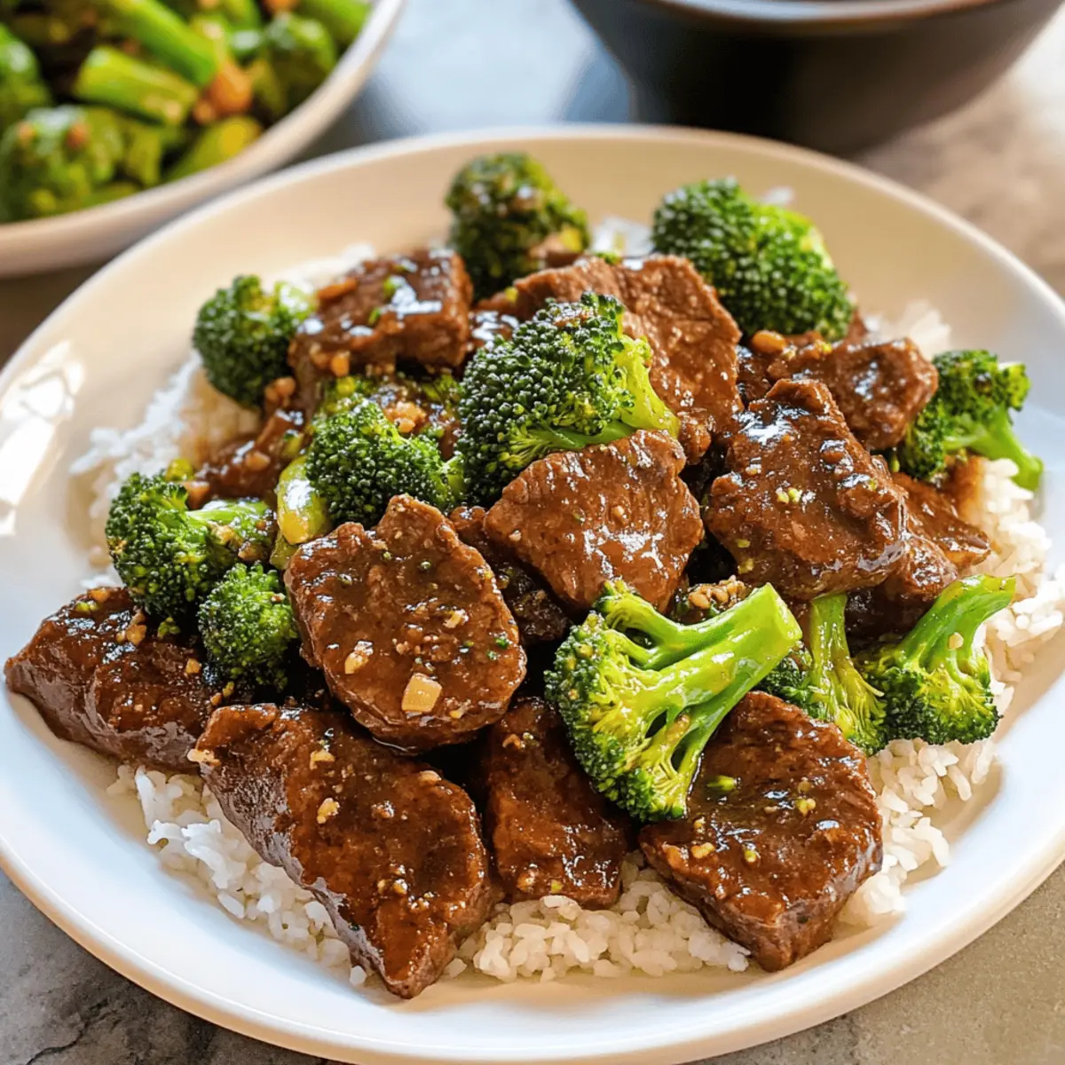 Besser-als-Lieferservice Rindfleisch und Brokkoli Pfannengericht