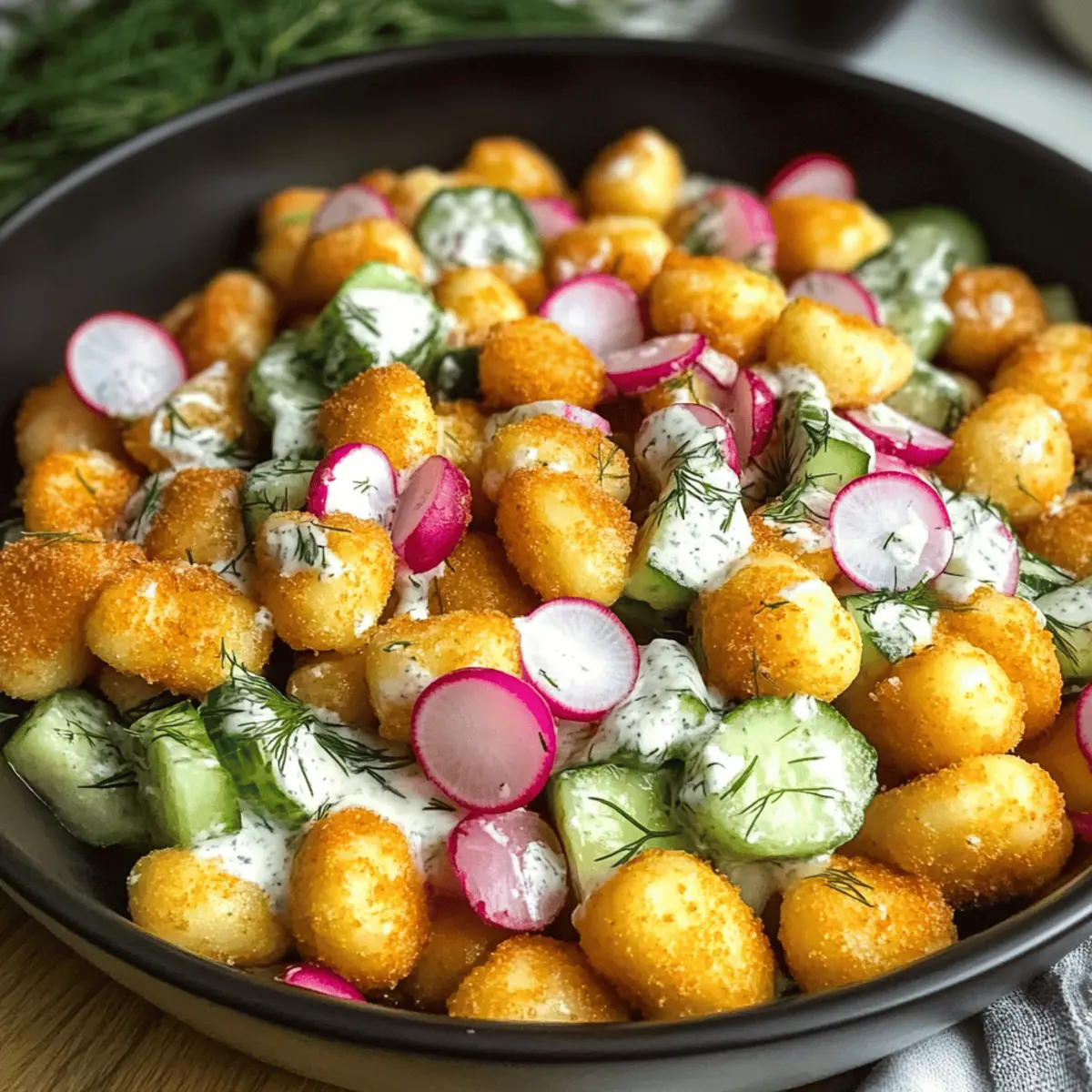 Knuspriger Gnocchi-Salat für jede Gelegenheit