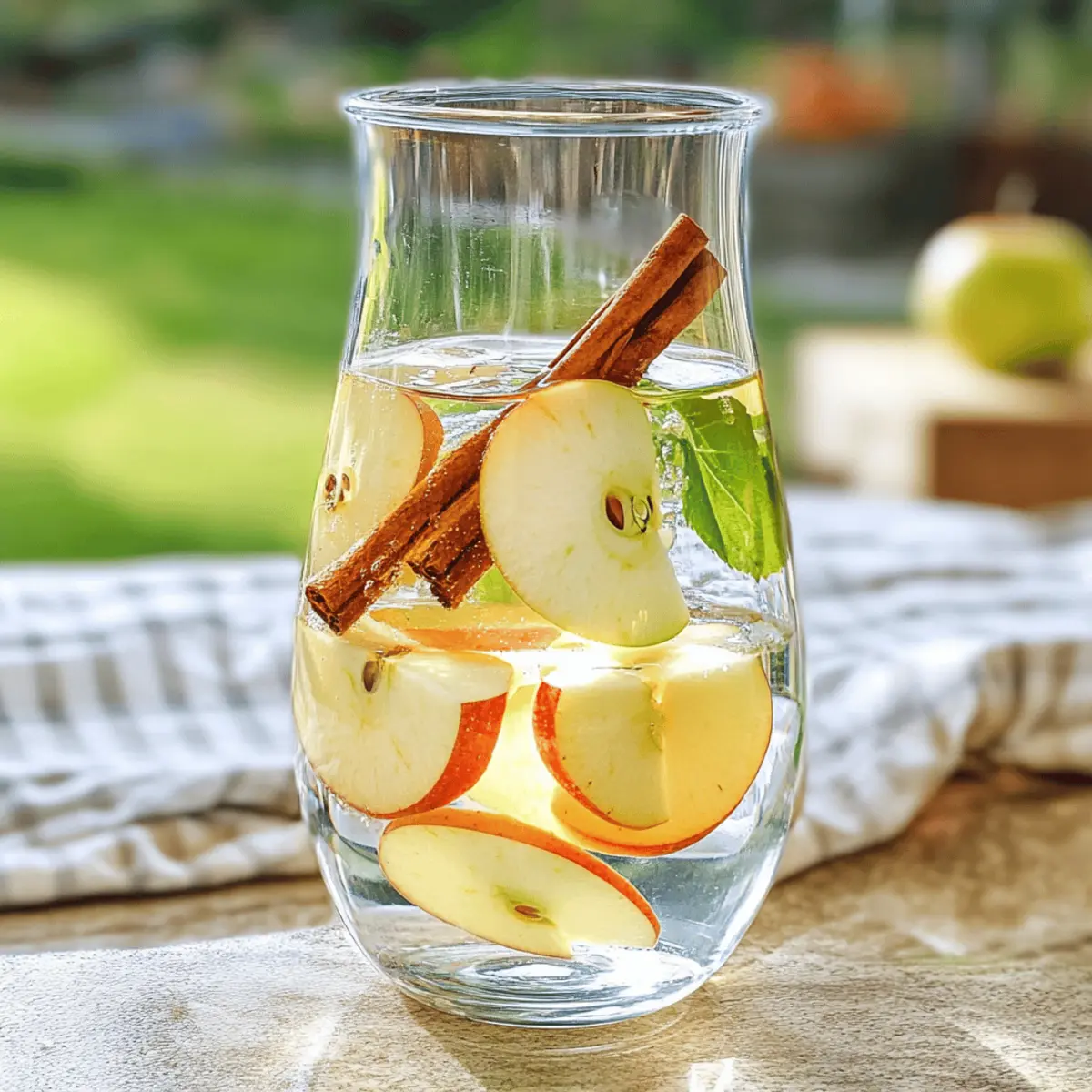 Apfel-Zimt-Wasser für erfrischende Detox-Genüsse