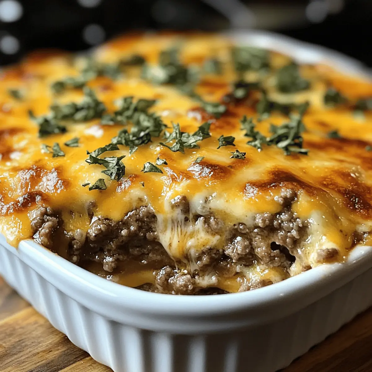 Cheeseburger-Auflauf mit Hackfleisch – Einfach und Köstlich