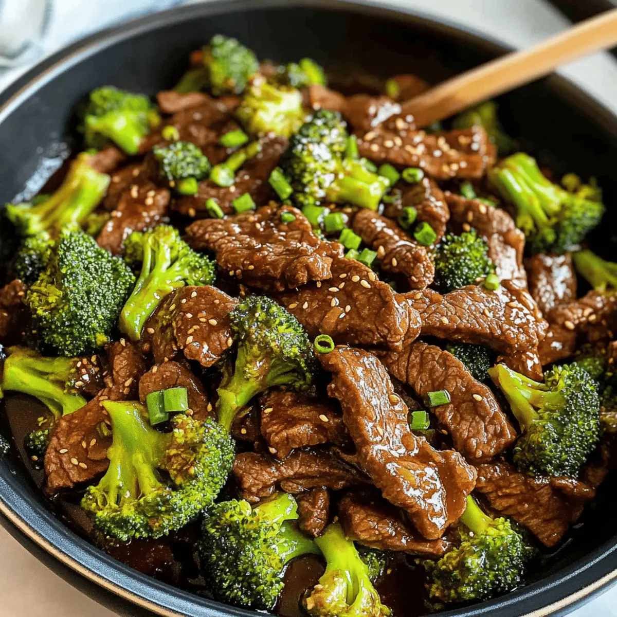 Rindfleisch und Brokkoli für ein schnelles Abendessen