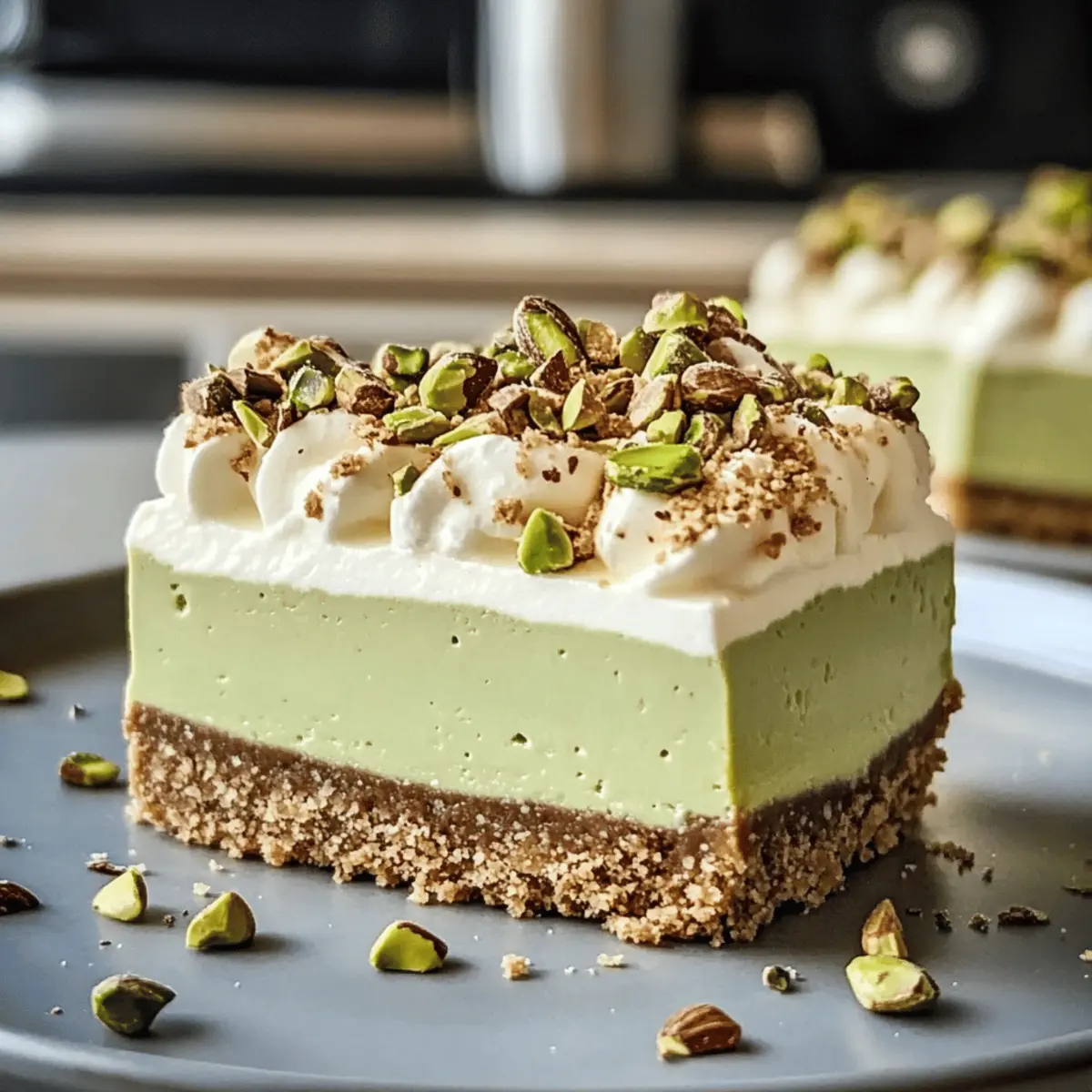 Pistazienkaffee-Käsekuchen: Luxuriöser No-Bake Genuss
