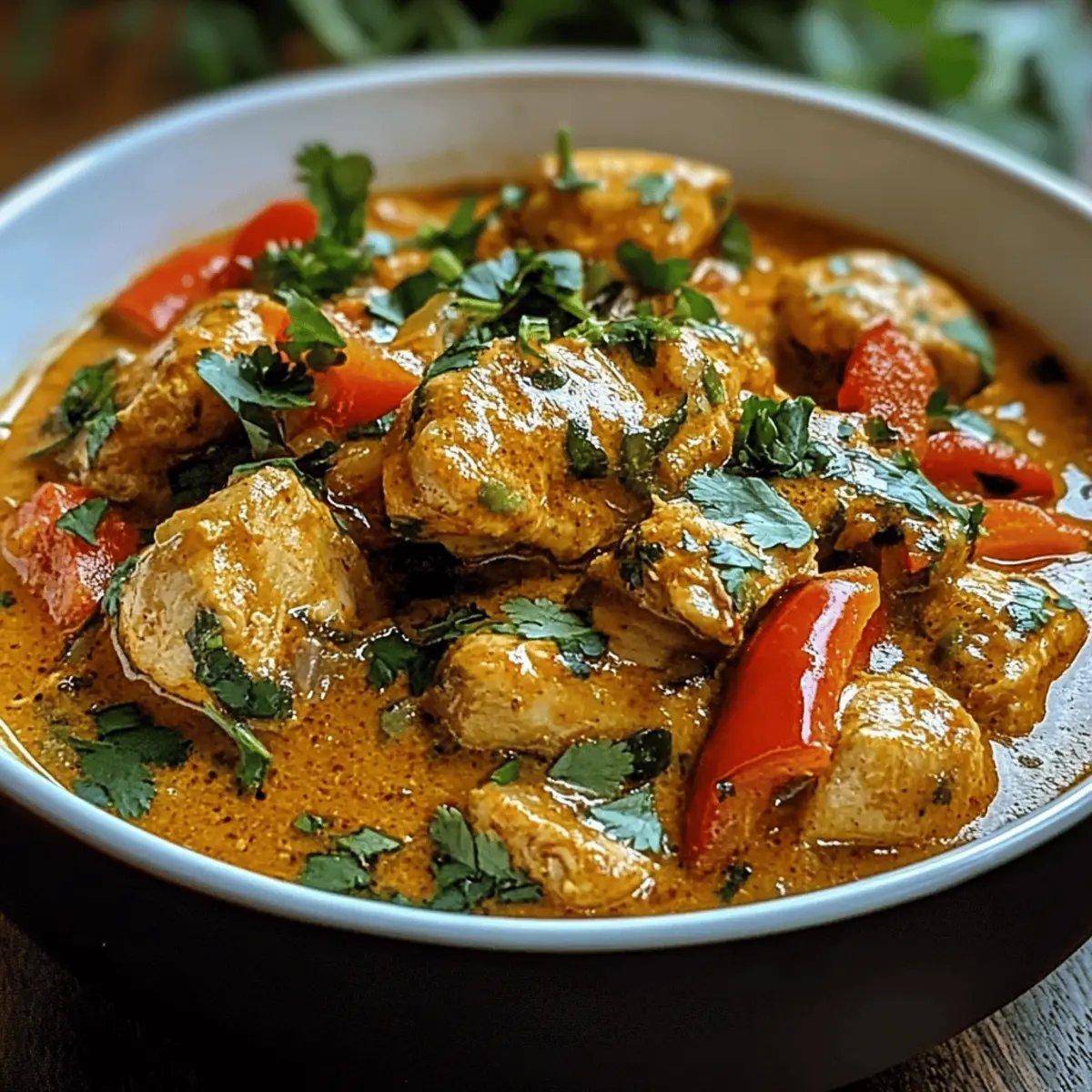 Würziges Kokosnuss-Hähnchen-Curry für echte Genießer