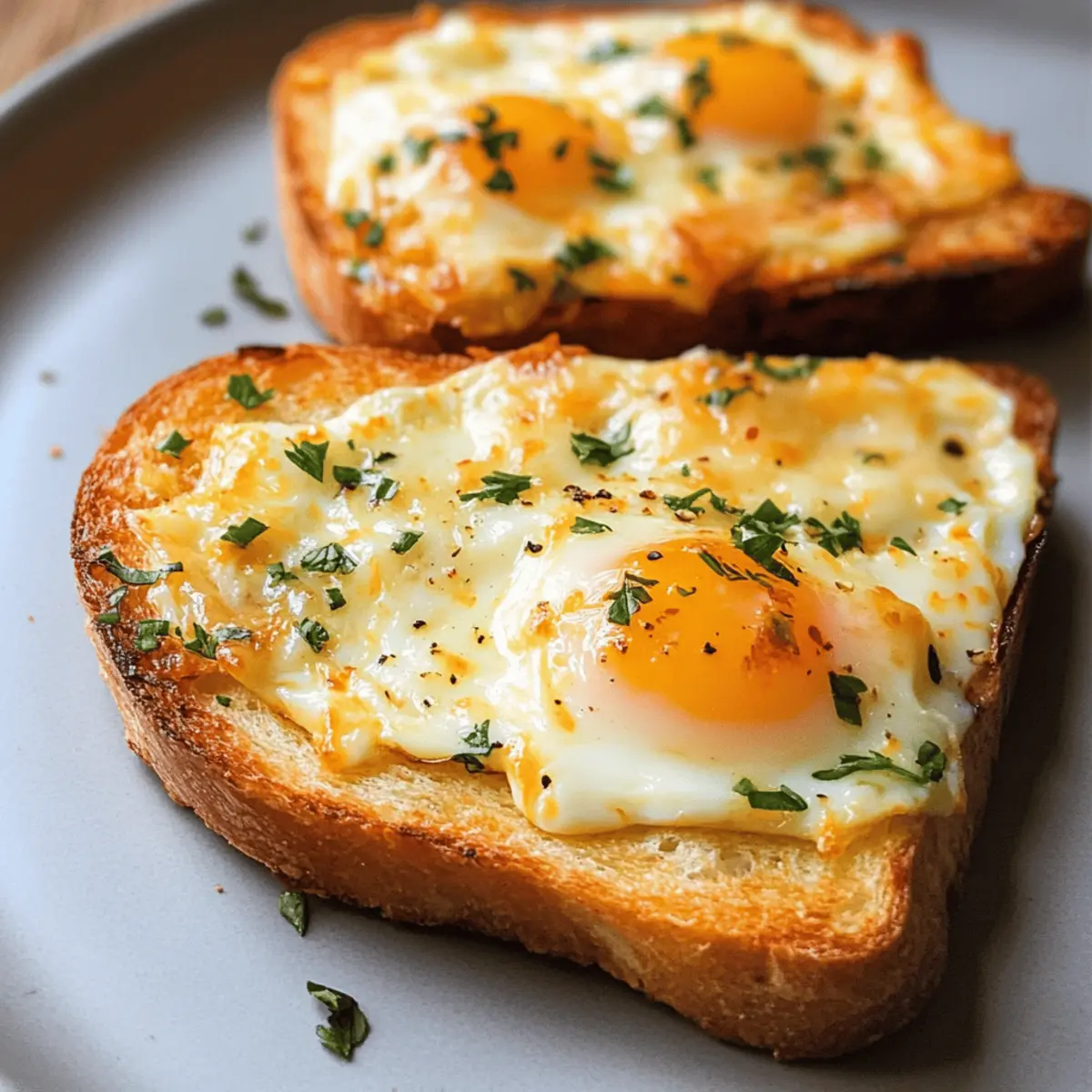 Eier und Käse Toasts für Jeden Tag genießen