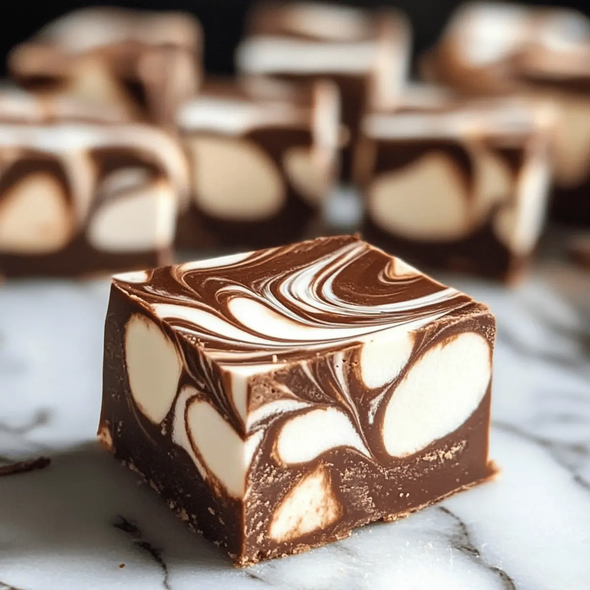 Marshmallow-Wirbel-Fudge ganz einfach selbst machen