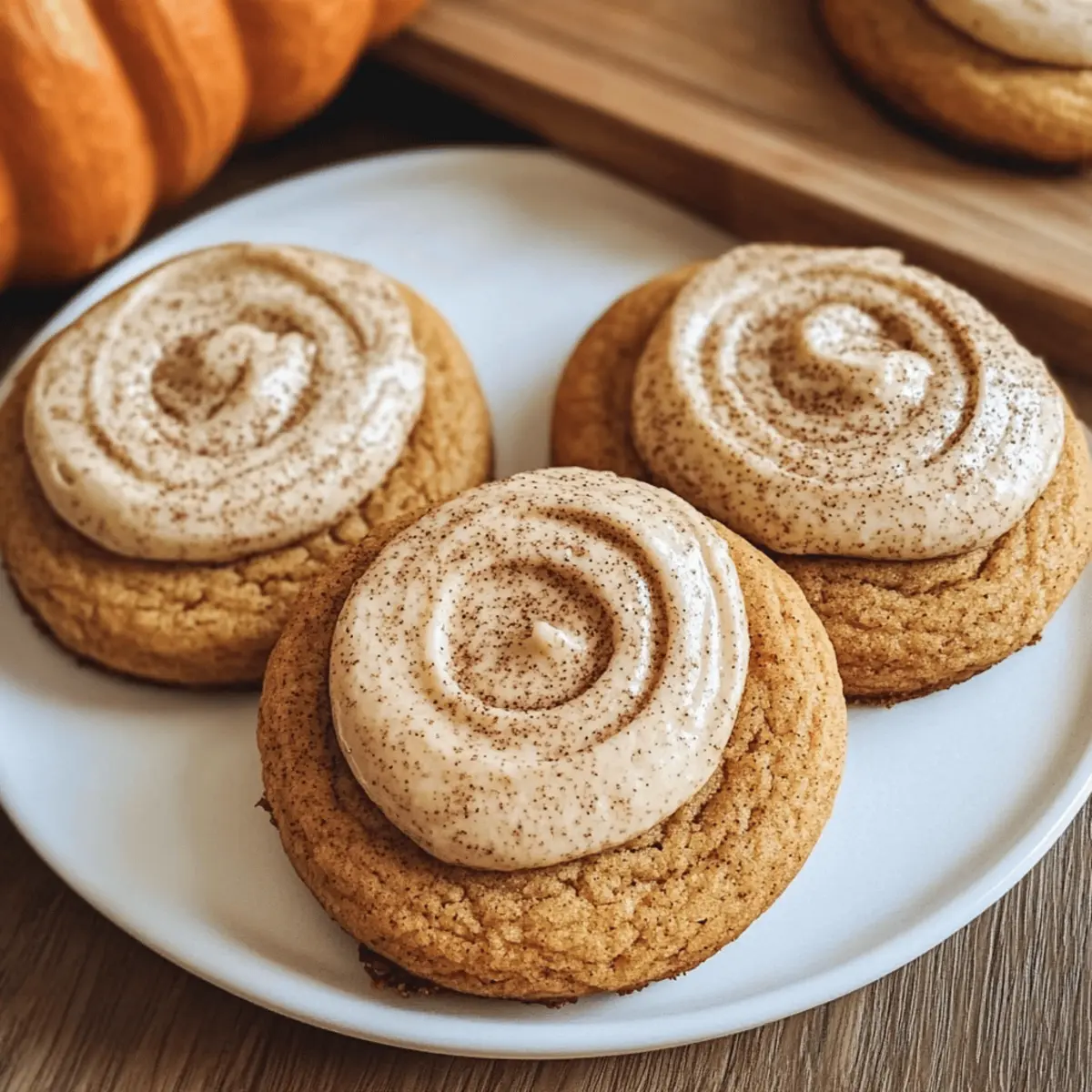 Weiche Kürbisplätzchen mit Zimtglasur für den Herbst