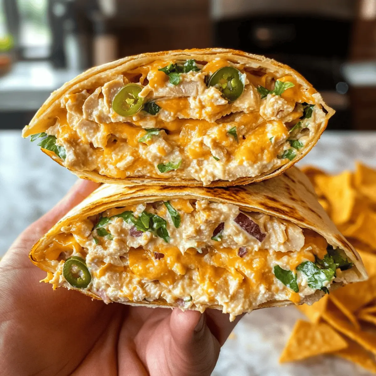 Jalapeño Cheddar Thunfischschmelz Crunchwrap Supreme