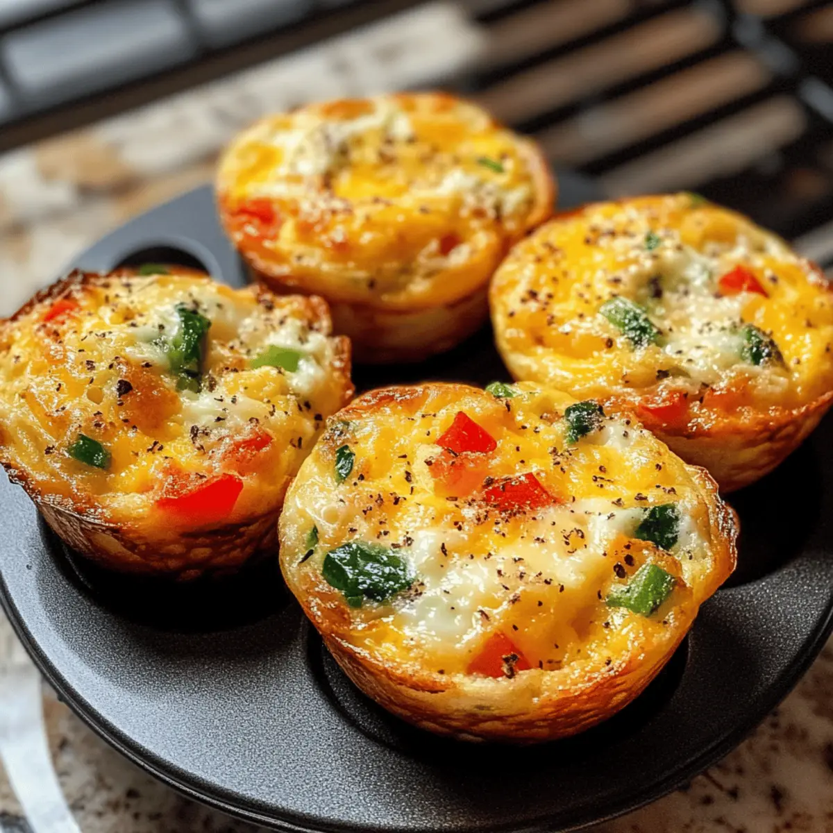 Fluffige Hüttenkäse-Ei-Muffins für dein Frühstück