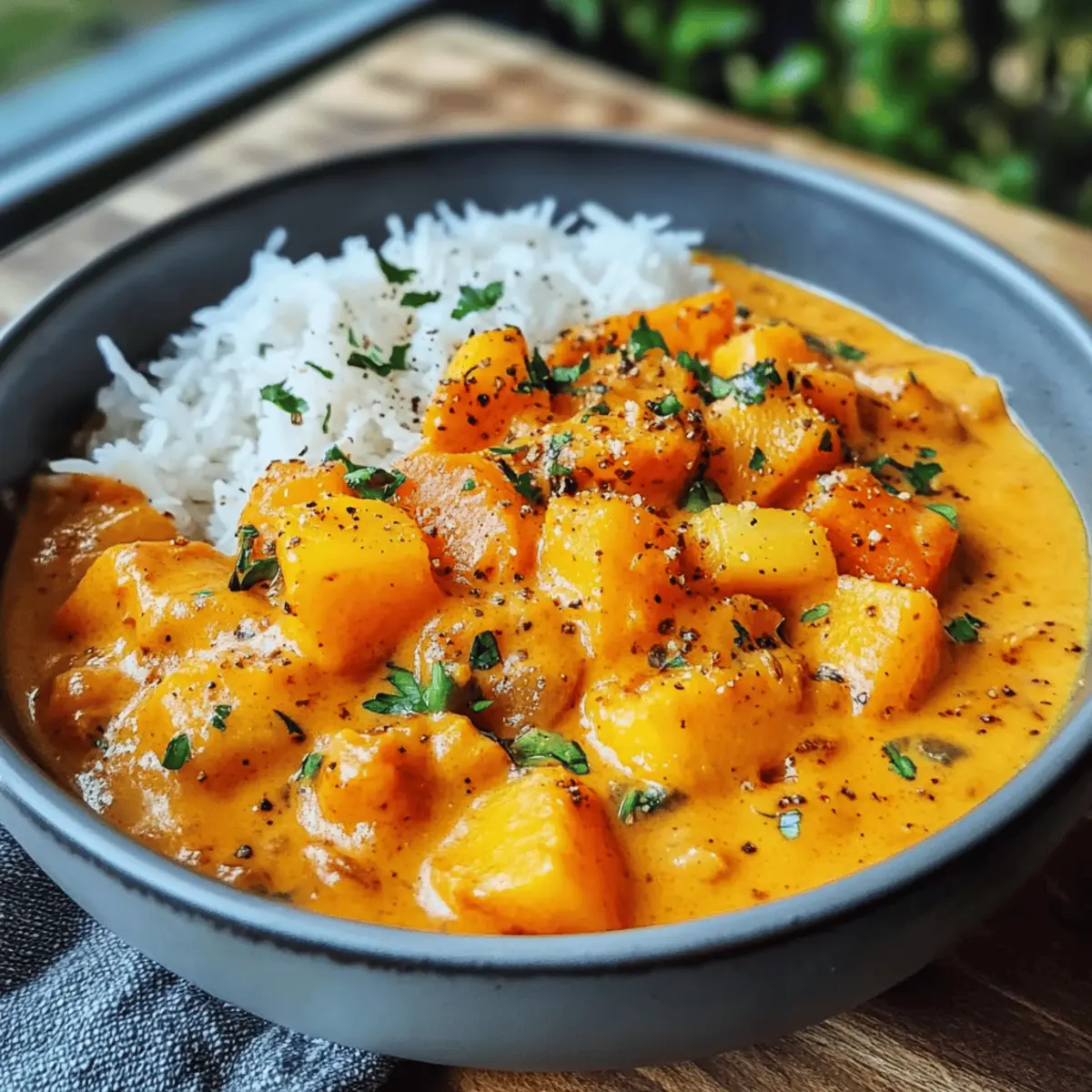 Kürbis Curry mit Kokosmilch – Einfach und Vegan