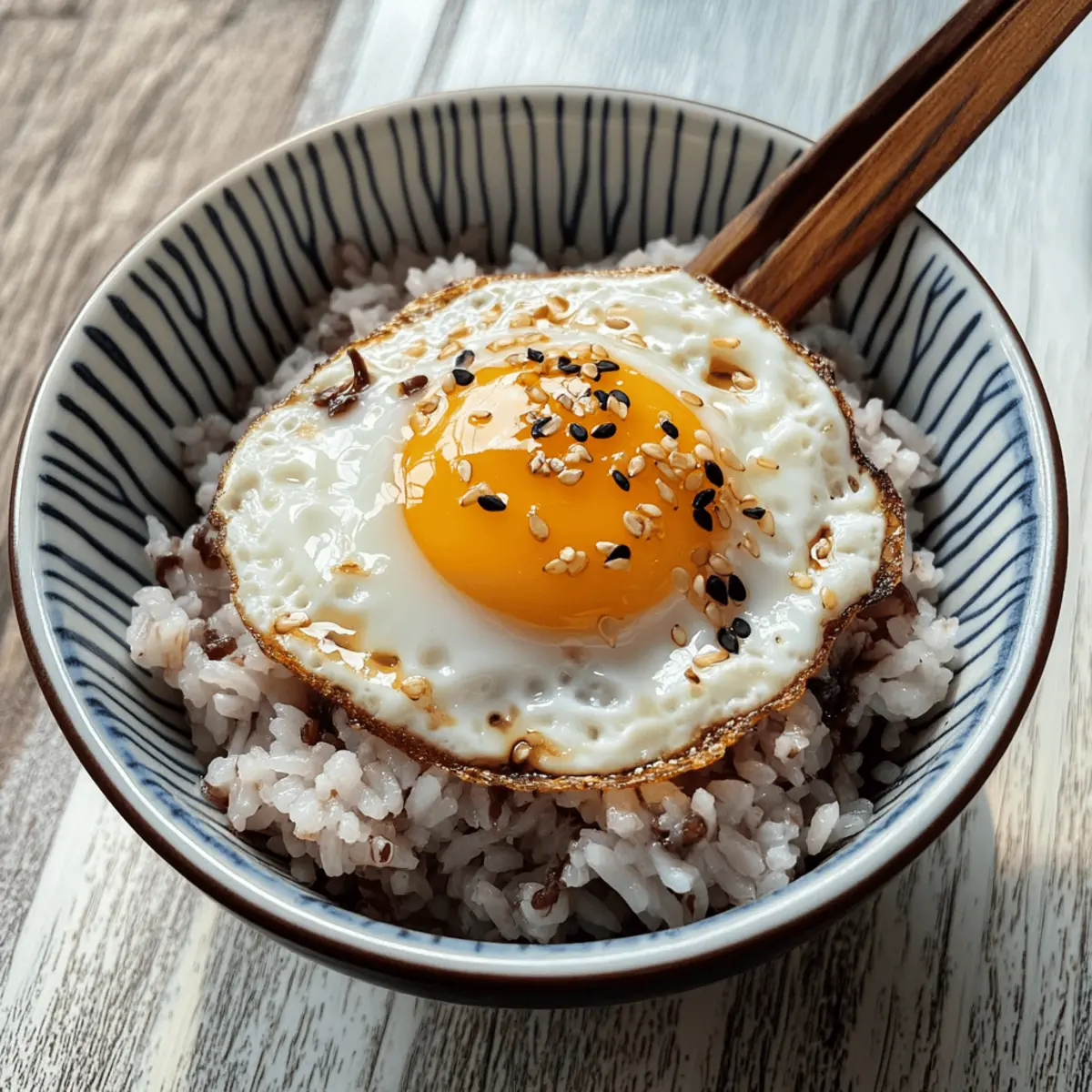 5-Minuten Gyeran Bap: Schneller Koreanischer Eier-Reis