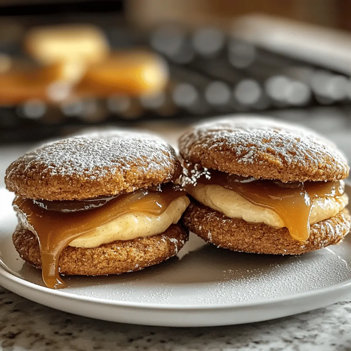 Apfelwein Whoopie-Pie-Kekse mit Karamell zaubern Herbstzauber