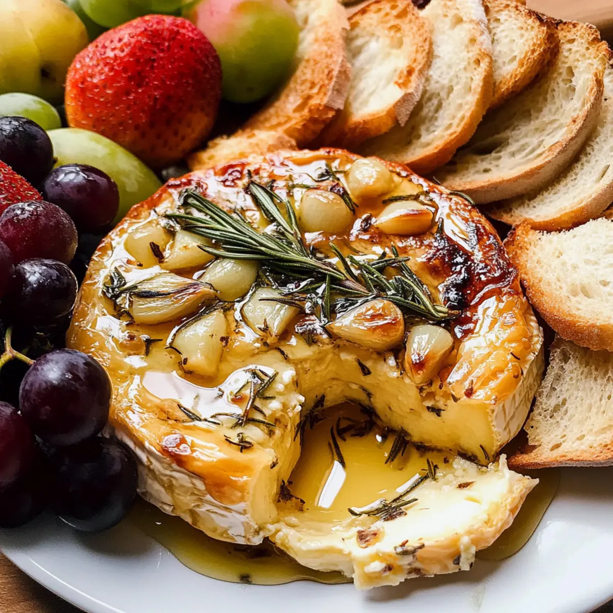 Überbackener Brie mit Knoblauch – Festlicher Genuss