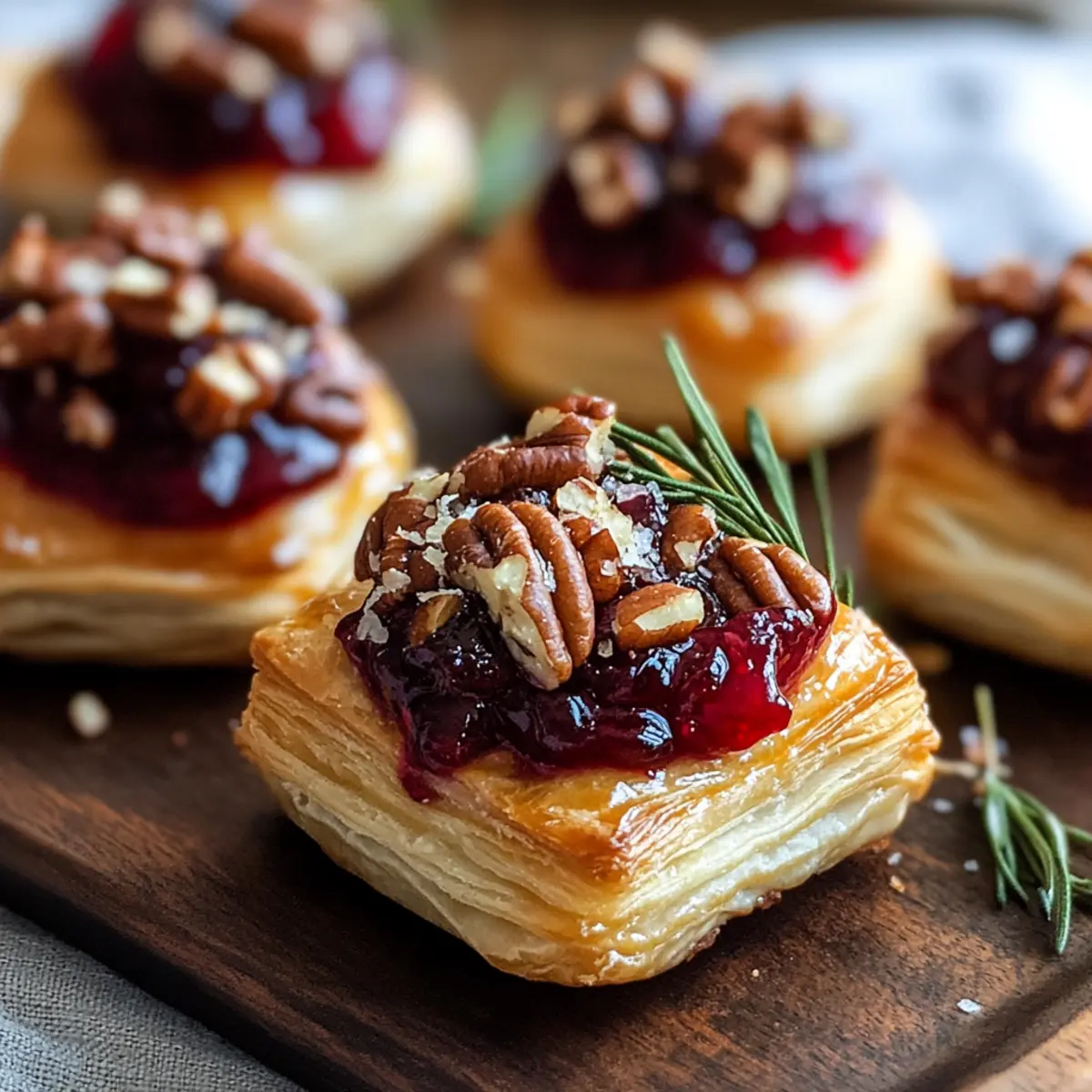 Gebackene Preiselbeer-Brie-Häppchen für Feste