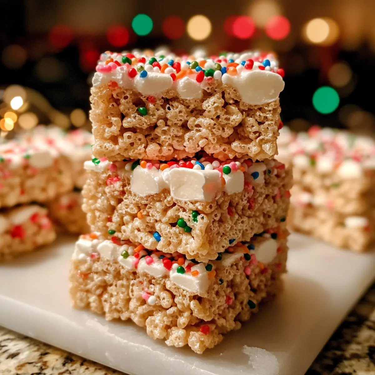 Weihnachts-Rice-Krispies mit Zuckerplätzchen-Aroma