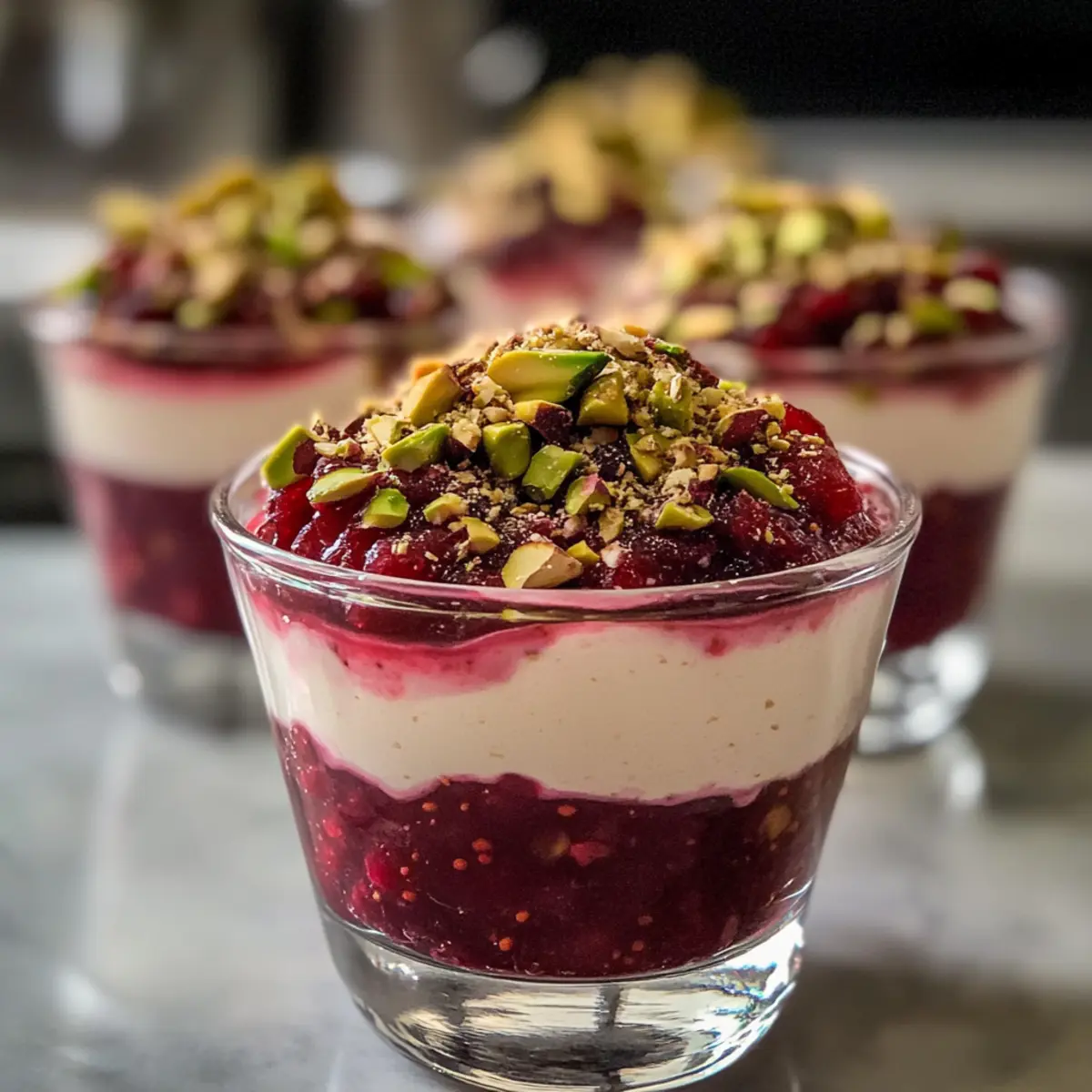 Cranberry Mascarpone Mousse Becher für besondere Anlässe