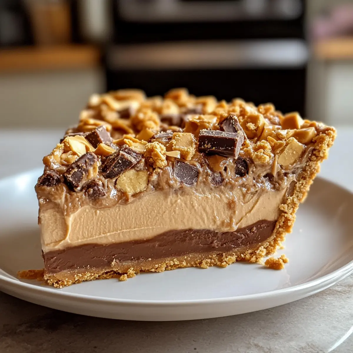 Cremige Butterfinger Erdnussbutter Torte einfach gemacht