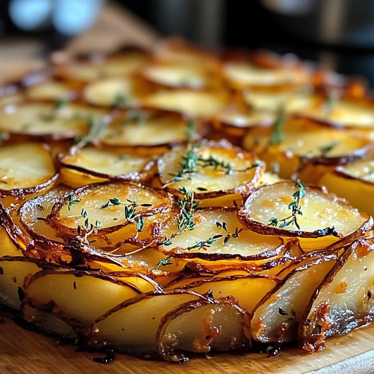 Crispy Balsamico-Thymian Kartoffeltorte für Feinschmecker