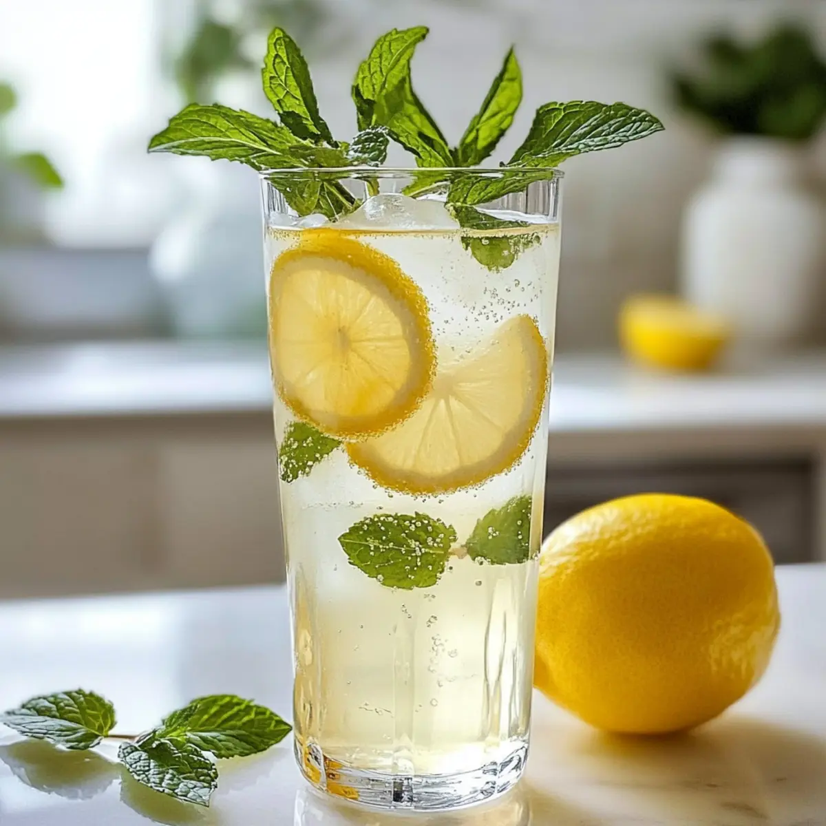 Holunderblüten Erfrischer Mocktail für heiße Tage