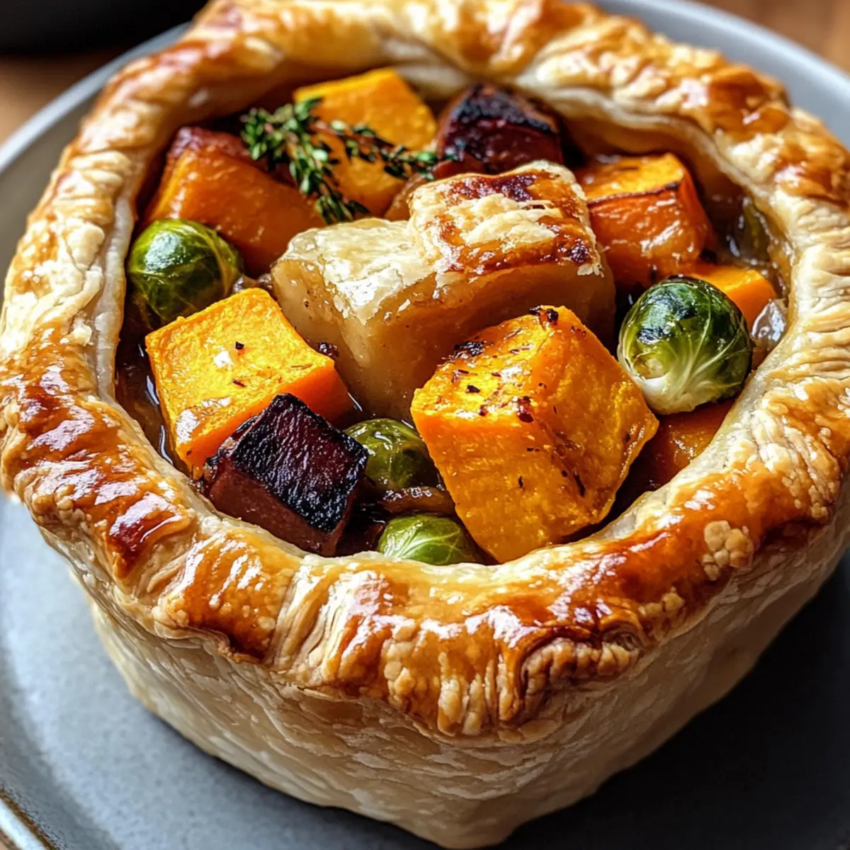 Geröstete Herbstgemüse-Pasteten für Gemütliche Abende