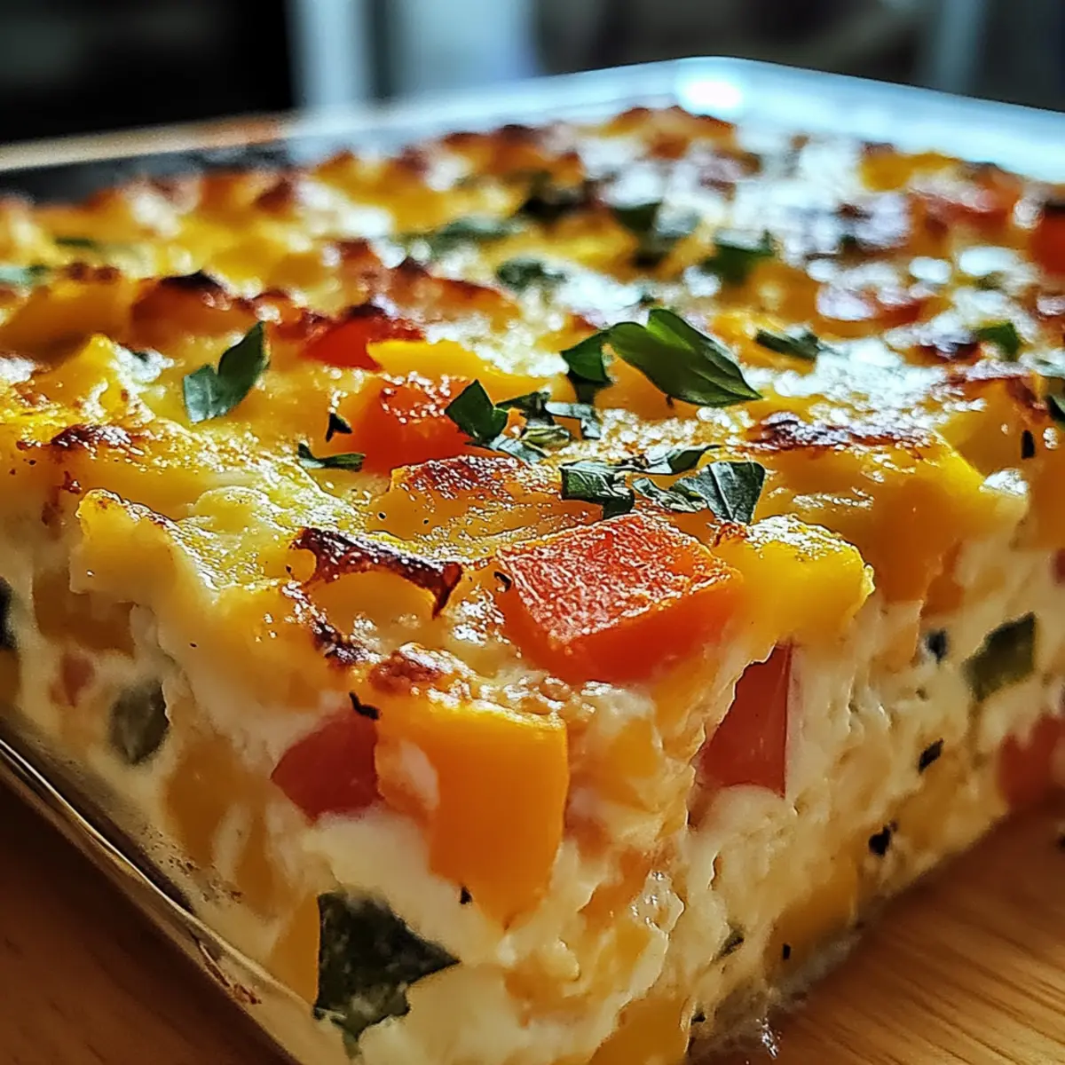 Gesunder Hüttenkäse-Eierauflauf für deinen Morgen