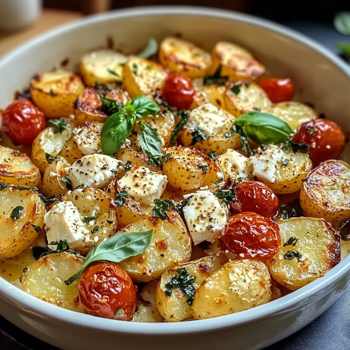 Gesunde gebackene Feta-Kartoffeln in nur 5 Schritten