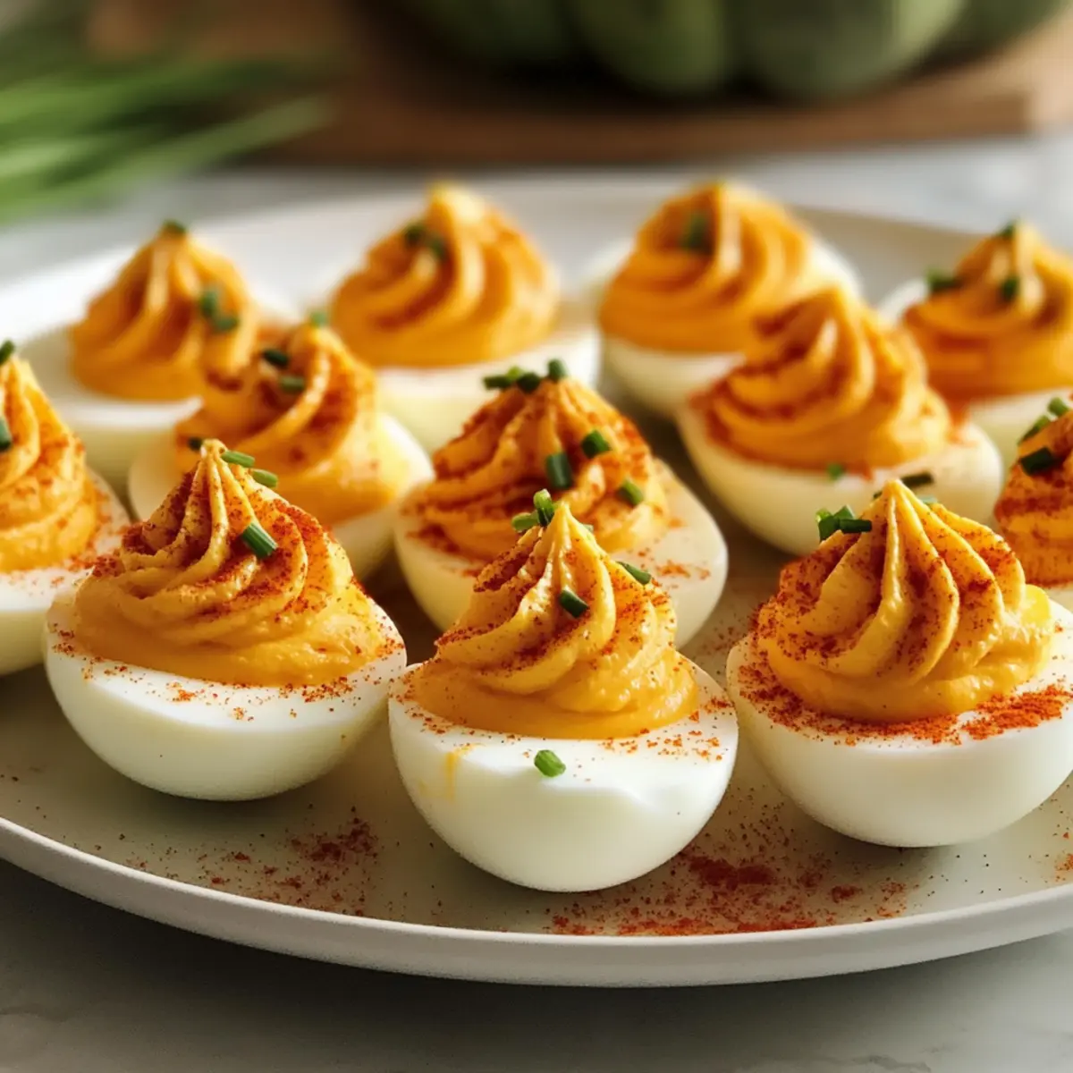 Kürbisfeld gefüllte Eier: Festlicher Herbstgenuss