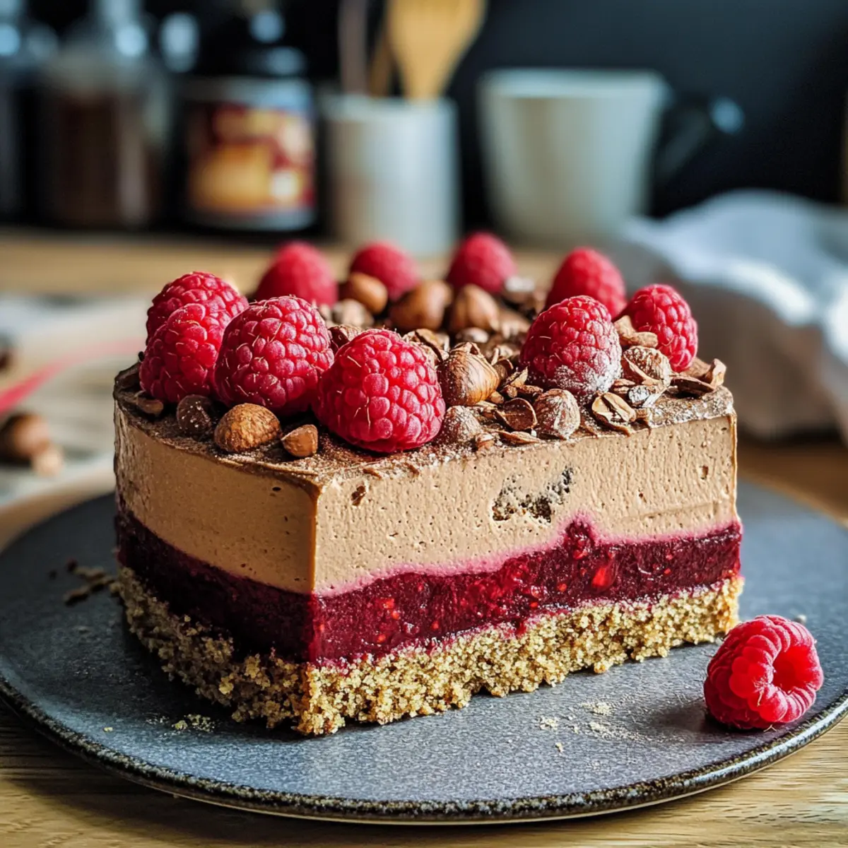 Kaffeemousse-Torte mit Himbeeren – Genuss pur!