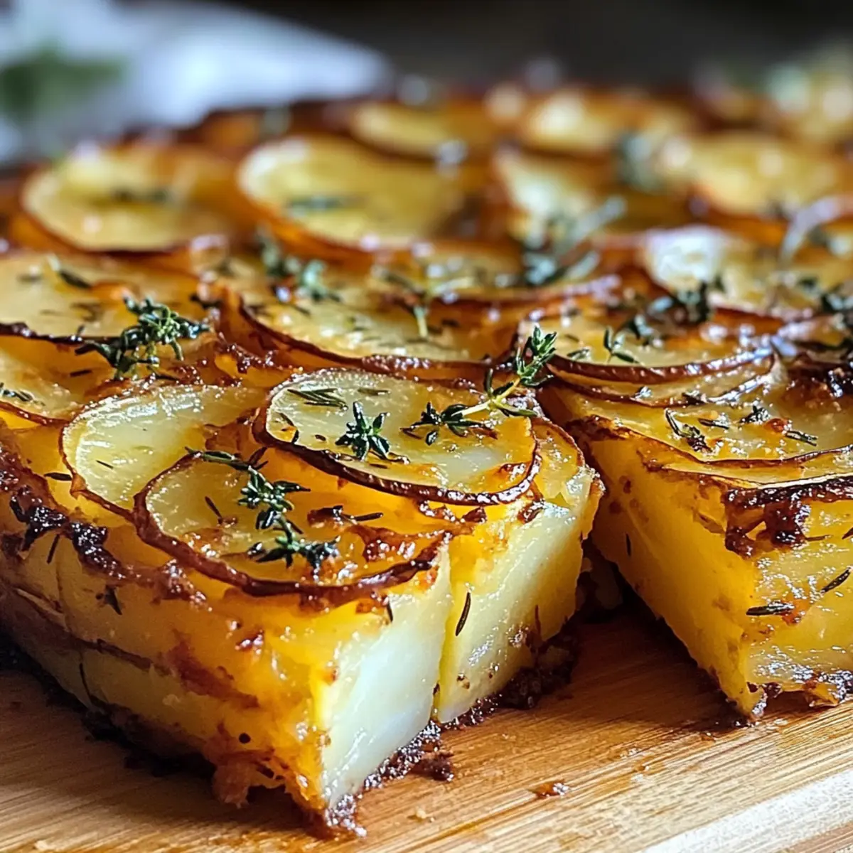 Knusprige Balsamico-Thymian Kartoffeltorte für Genießer