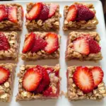 Erdbeer Haferflocken Riegel