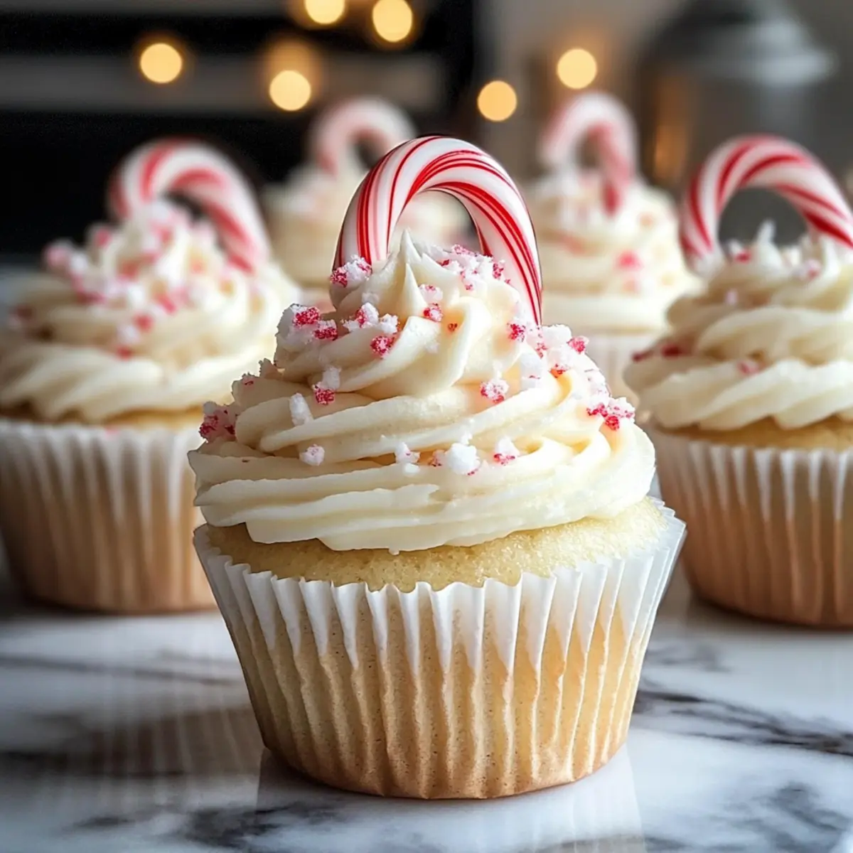 Weiße Schokolade Pfefferminz Cupcakes Rezept