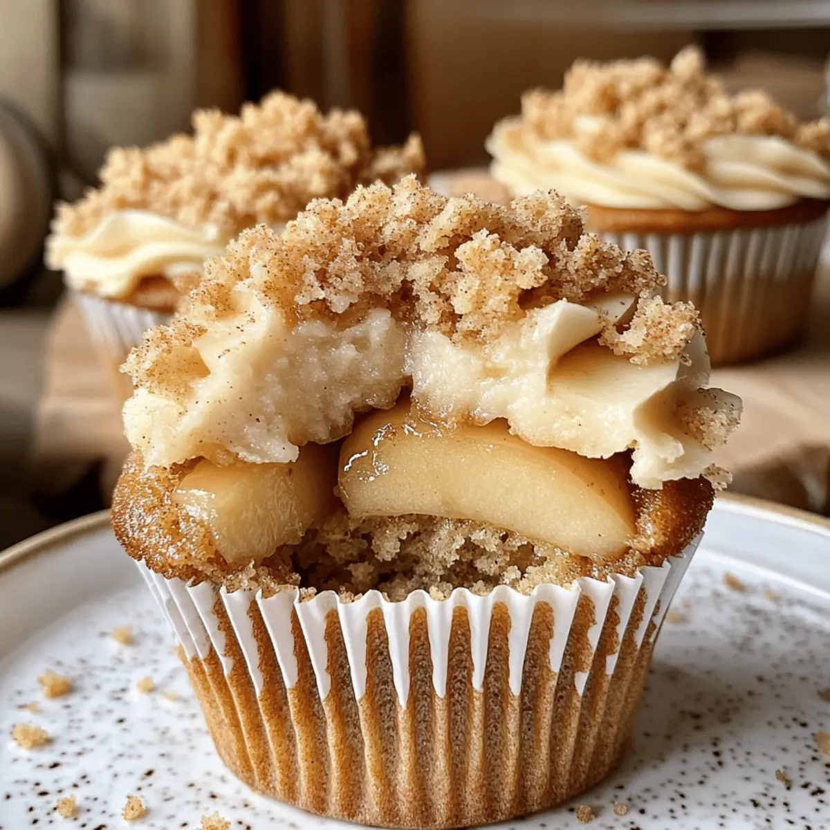 Apfelstreusel Cupcakes für den perfekten Herbstgenuss