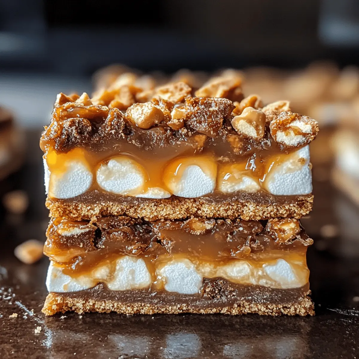 Butterfinger Karamell Riegel ohne Backen genießen