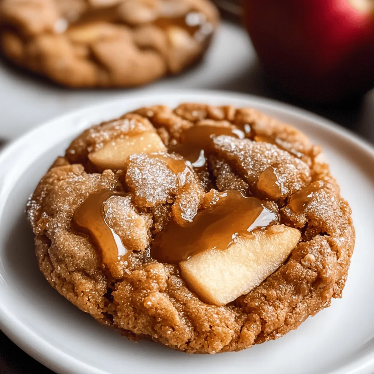 Karamell Apfel Cider Kekse für den Herbstgenuss