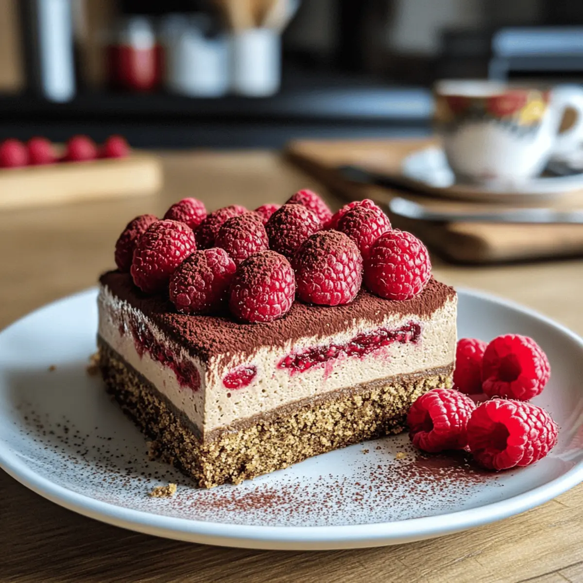 Kaffeemousse-Torte mit Himbeeren – Genuss pur!