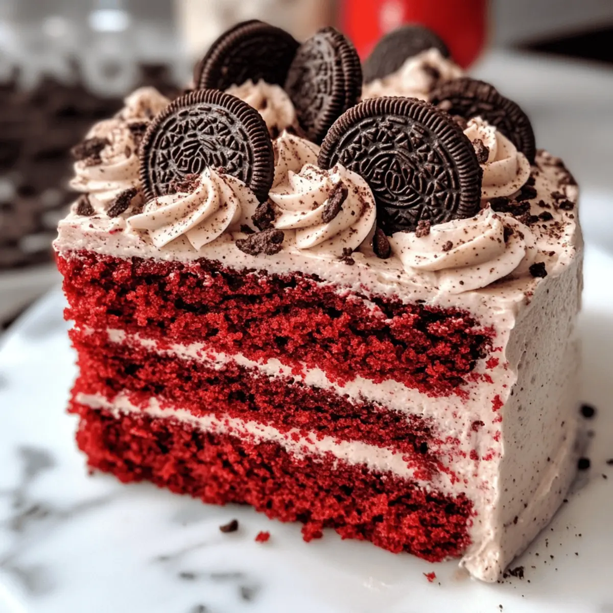 Rot-Velvet-Oreo-Kuchen für unvergessliche Genussmomente