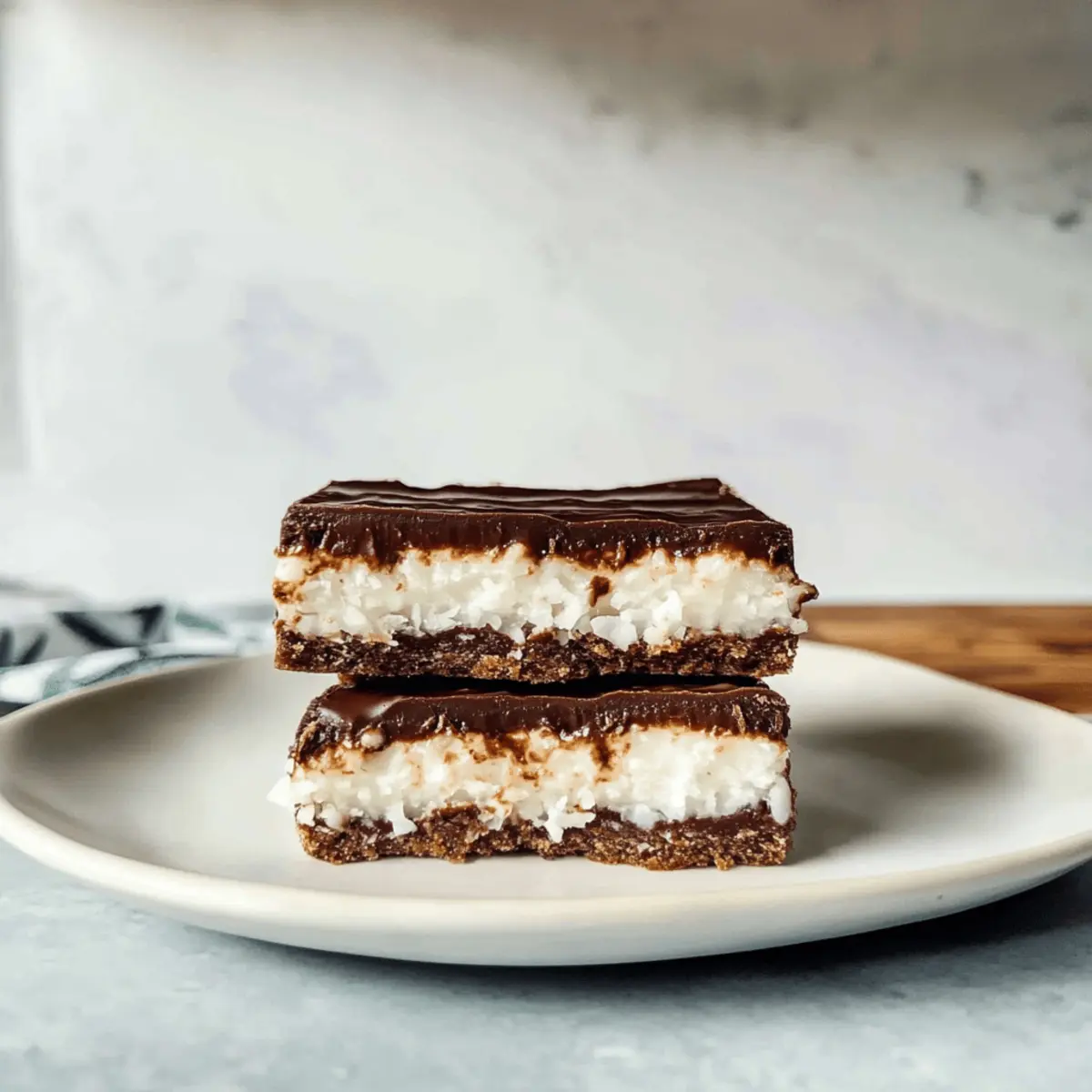 Bounty Schnitten: Vegane Schokoladen-Coconut Bars