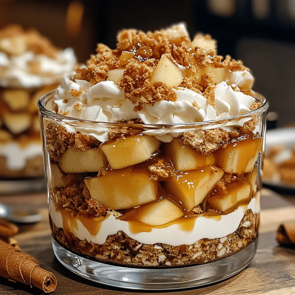 Bratapfel Karamell Trifle für gemütliche Herbstabende