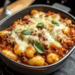 Käse Bolognese Gnocchi Auflauf
