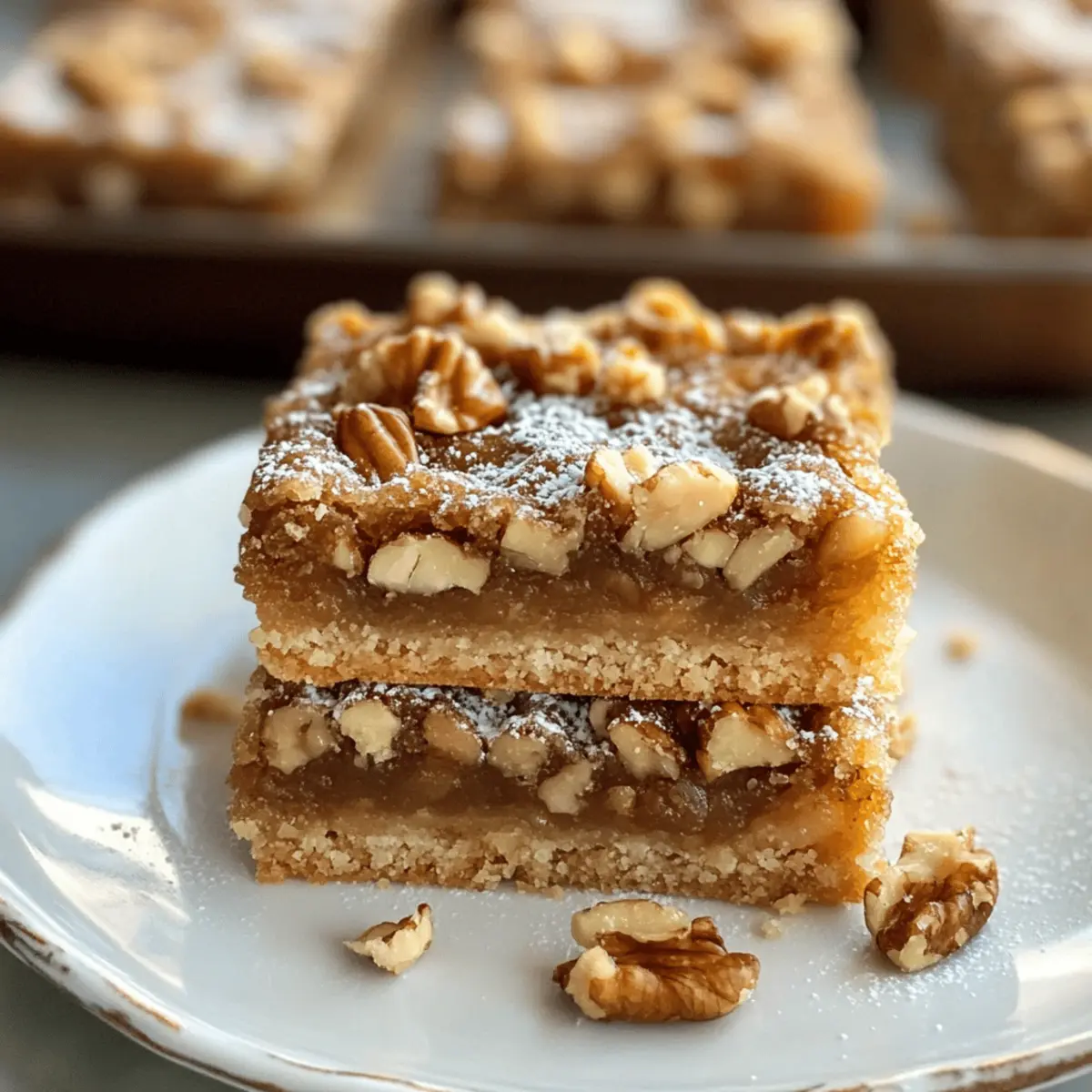 Brauner Zucker Walnuss Shortbread Riegel Rezept