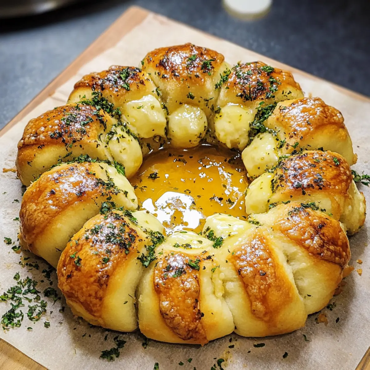 Gebackener Brie Kranz: Der perfekte Festtagsgenuss