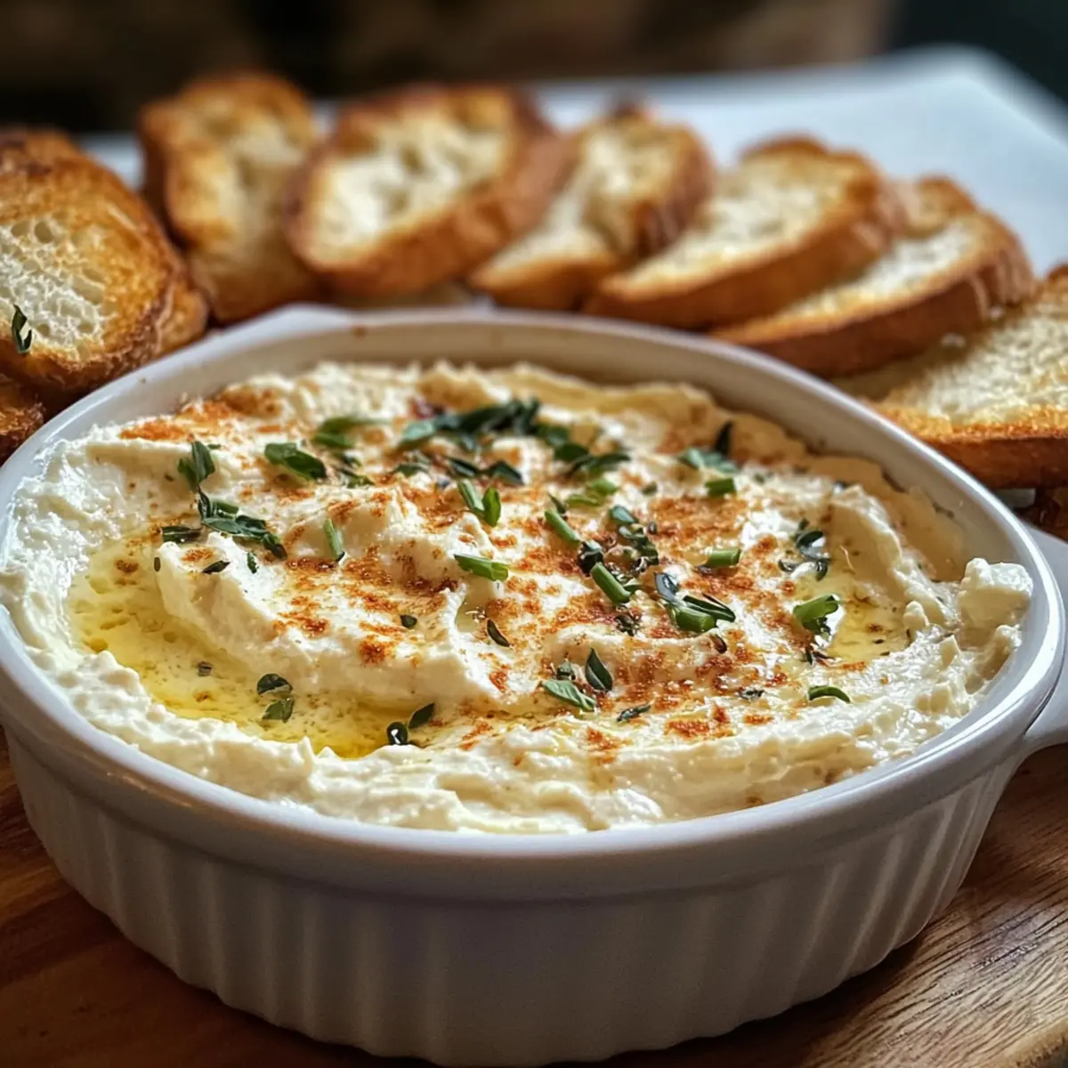 Boursin-Dip mit Crostini für jeden Anlass