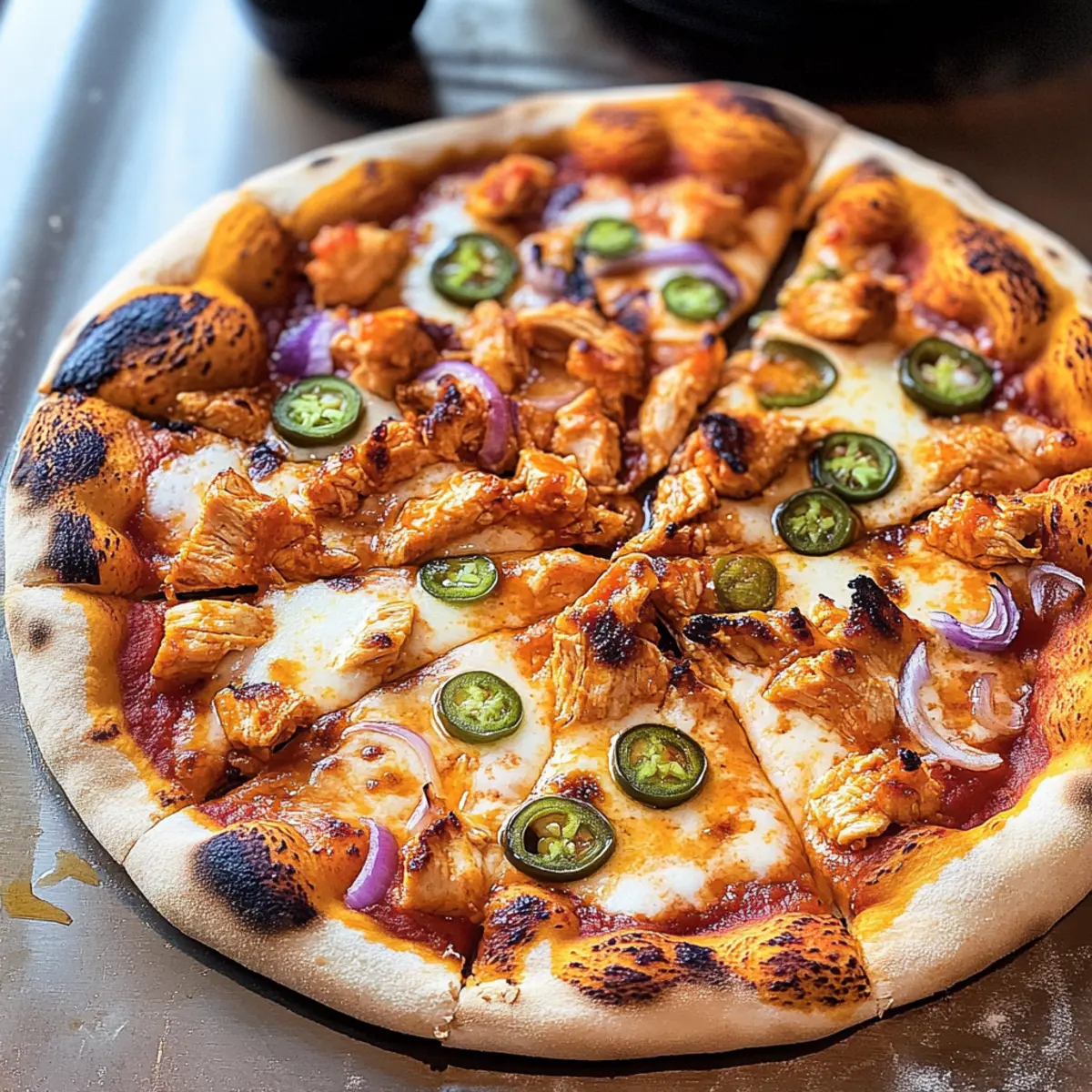 Buffalo-Hühnchen-Pizza für deine nächste Feier