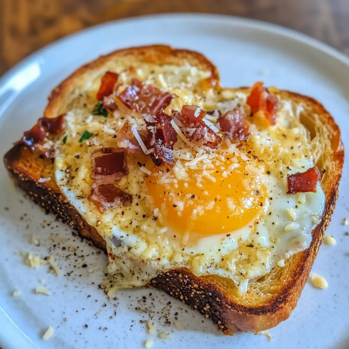 Köstlicher Carbonara-Toast für den perfekten Snack