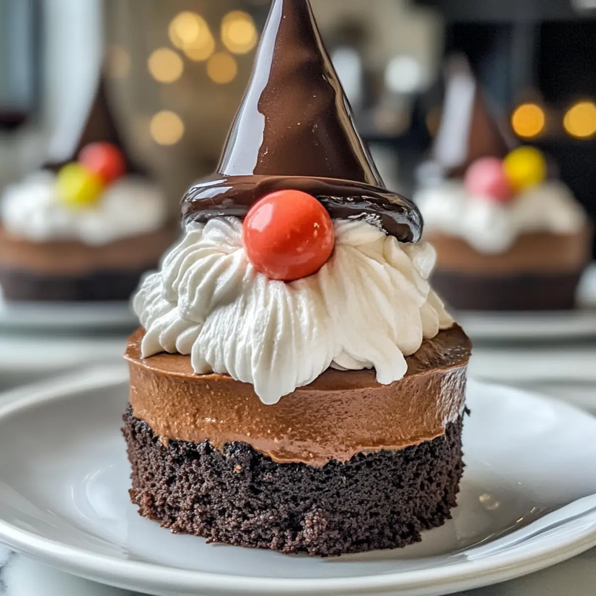 Schokoladenzwergkäsekuchen für festliche Tage